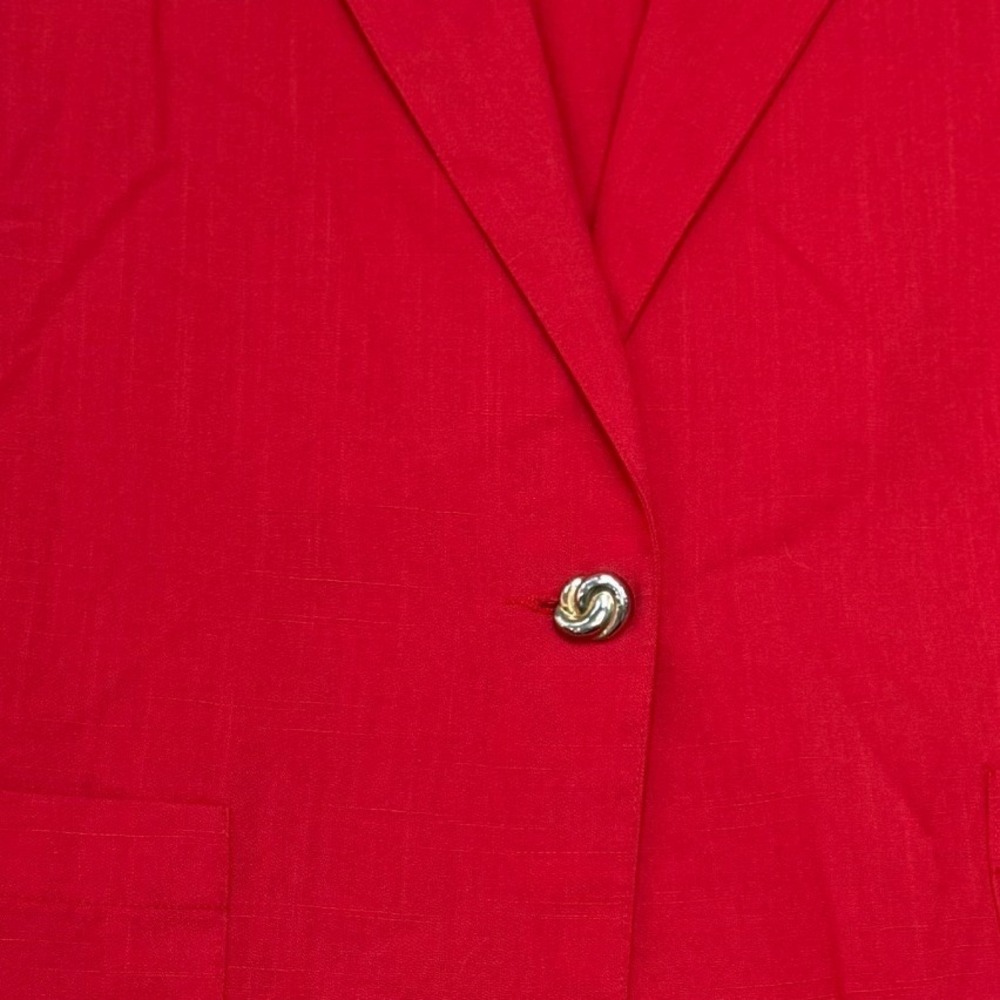 Sag Harbor Red Skirt Suit Set Vintage Blazer & Skirt 12 Vintage Academia - Picture 14 of 14